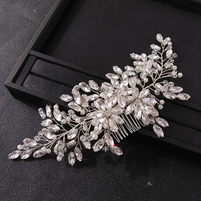 Rhinestone crystal bridal hair combs