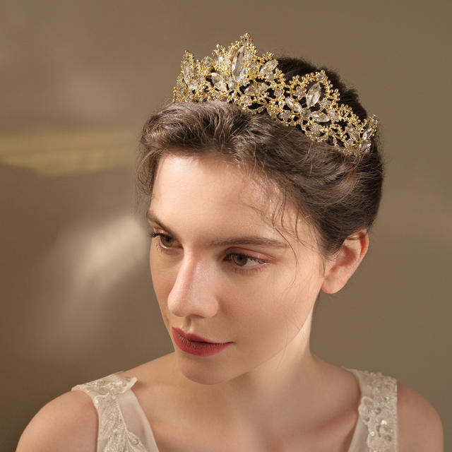 Crystal rhinestone crown headband
