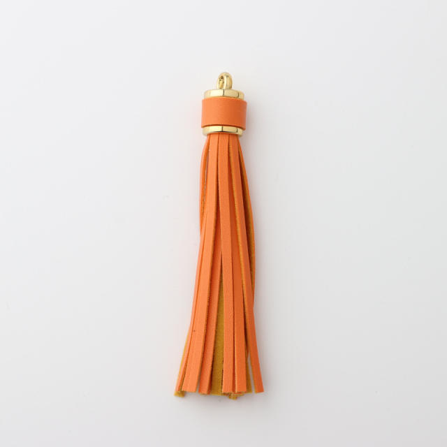 PU leather tassel key chain