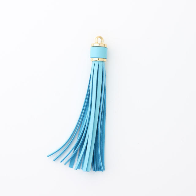 PU leather tassel key chain