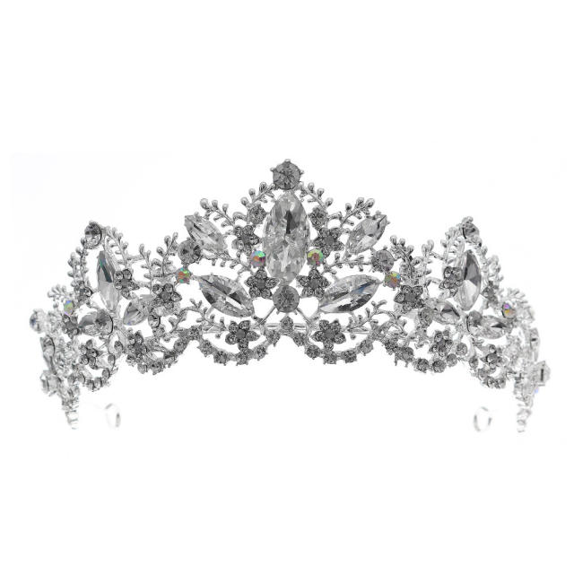 Crystal rhinestone crown headband