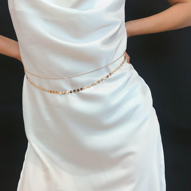 Gliter two layer waist chain