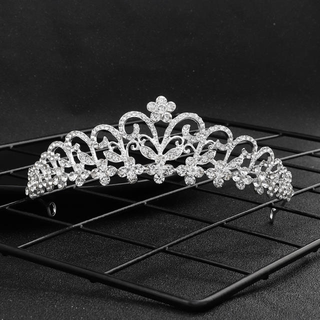 Diamond rhinestone crown headband
