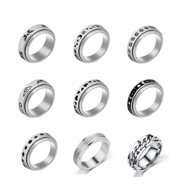 Hot sale stainless steel anxiety ring