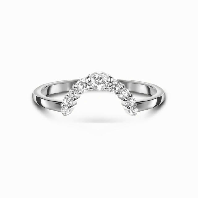 S925 sterling silver diamond rings