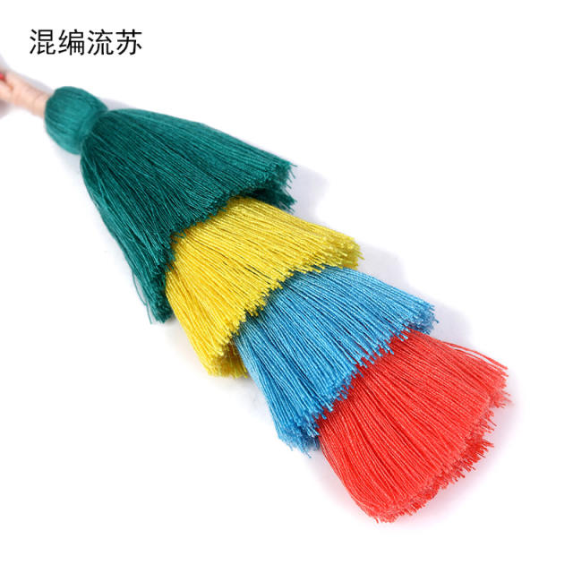 Colorful tassel keychain