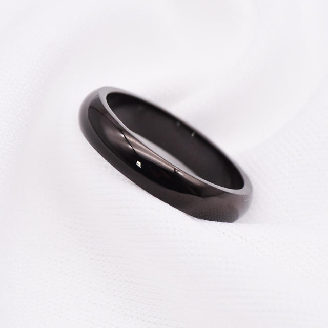 Smooth stainless steel ring