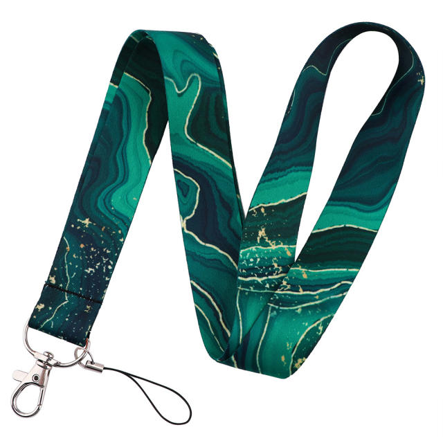 Dune marble texture lanyard keychain