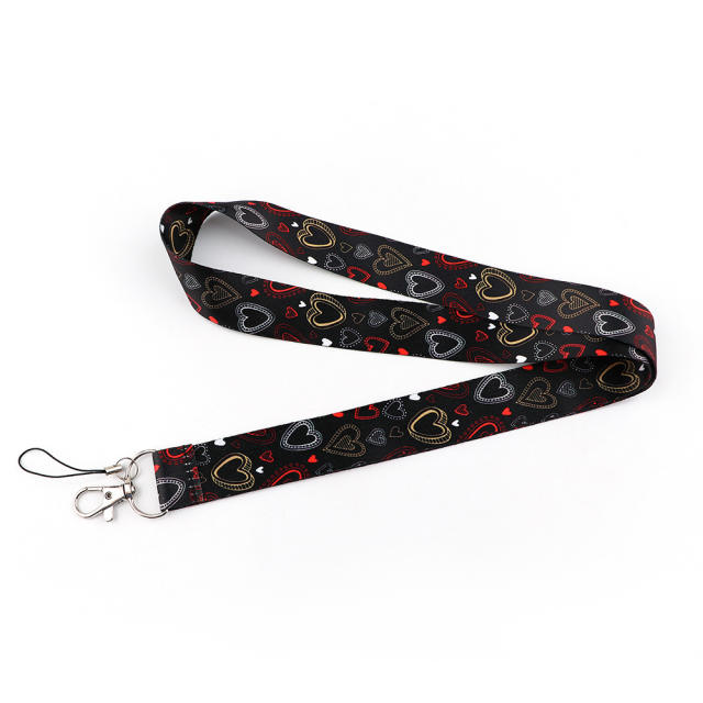 Love Heart lanyard keychain