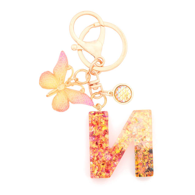 Initial letter keychain