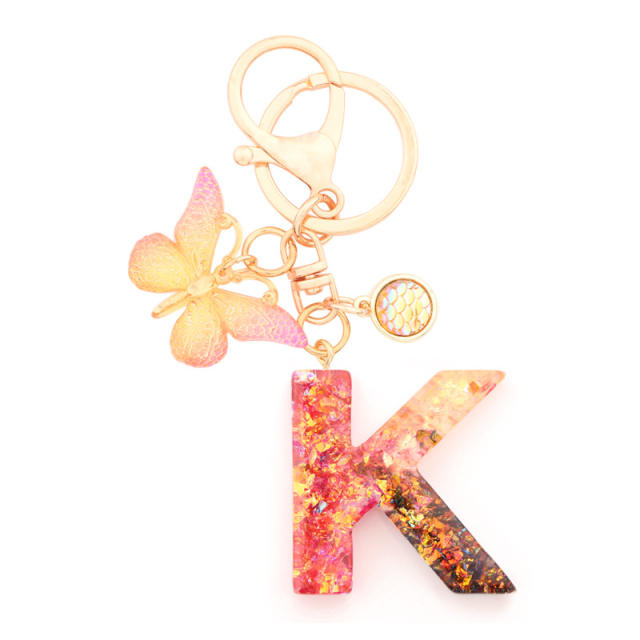 Initial letter keychain