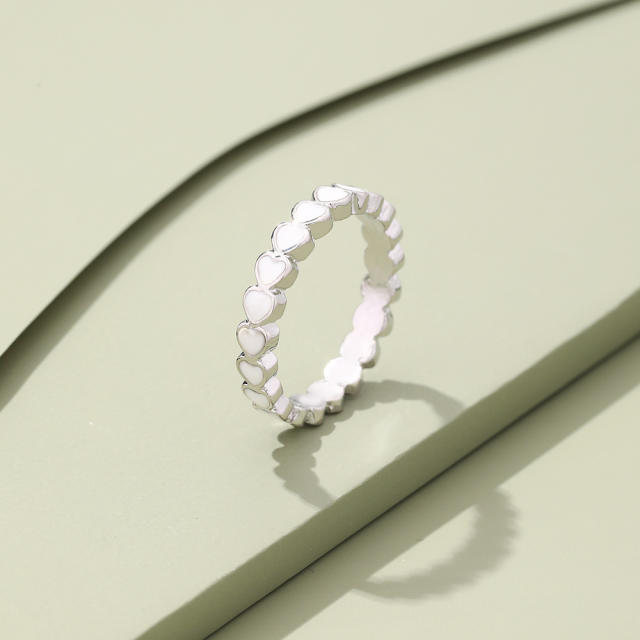 Ins style heart-shaped ring
