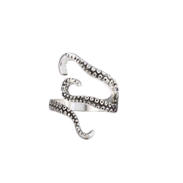 The octopus hiphop open finger ring