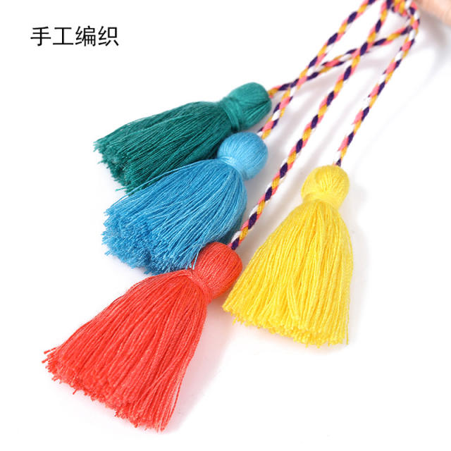 Colorful tassel keychain