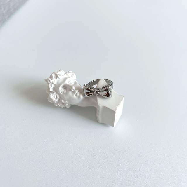 Fashion bow open ring