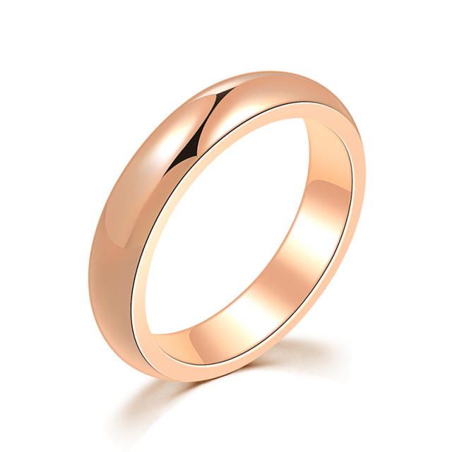 Smooth stainless steel ring