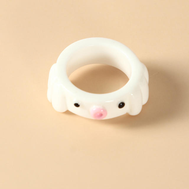Macaron color pig ring
