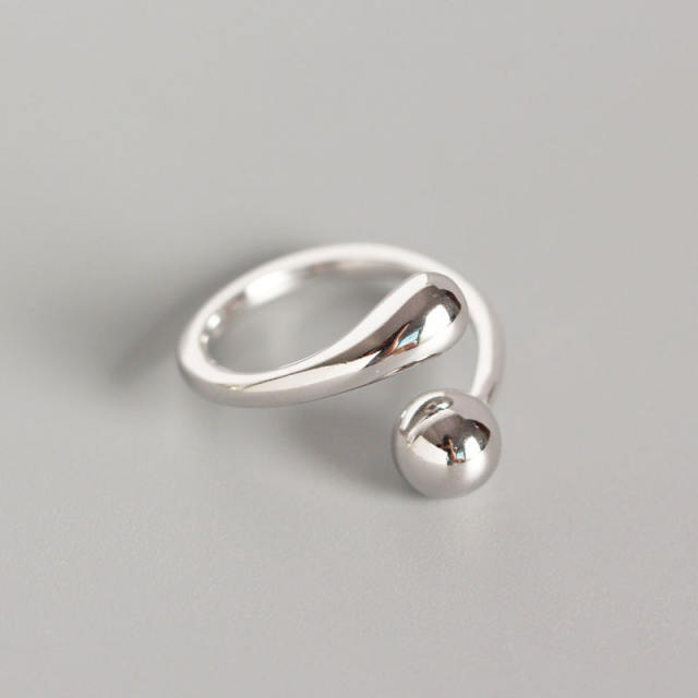 S925 simple open ring