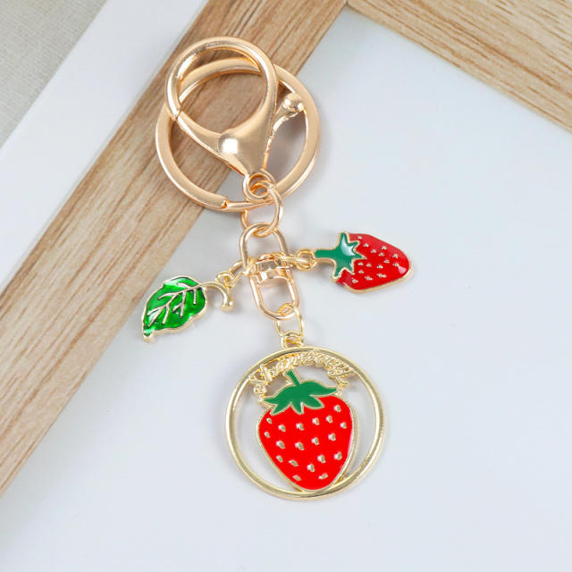Summer fruit cute keychain
