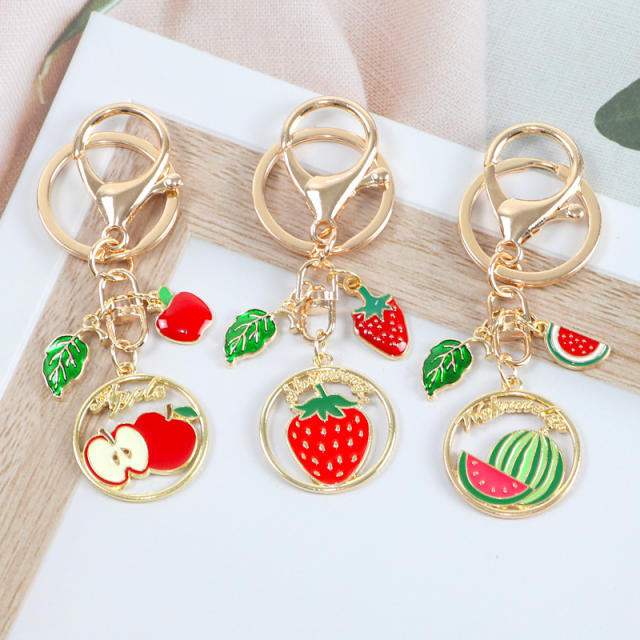 Summer fruit cute keychain