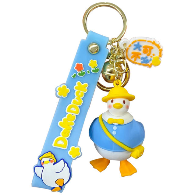Cute duck cartoon keychain