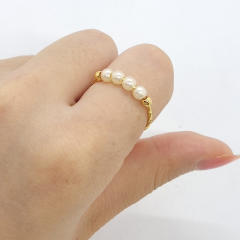 Pearl anxiety ring