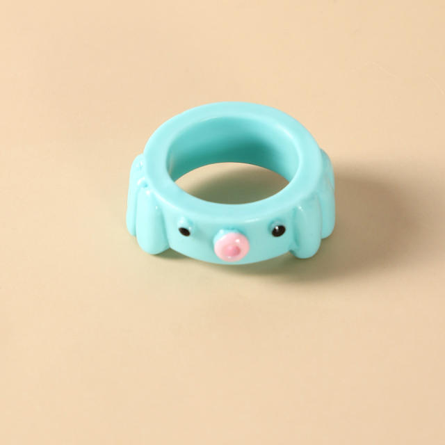 Macaron color pig ring