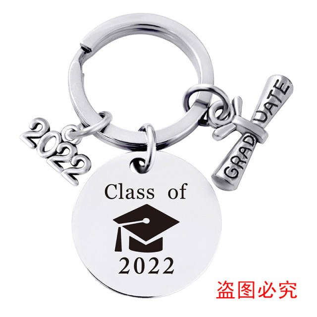 Stainless steel class keychain