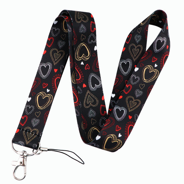 Love Heart lanyard keychain