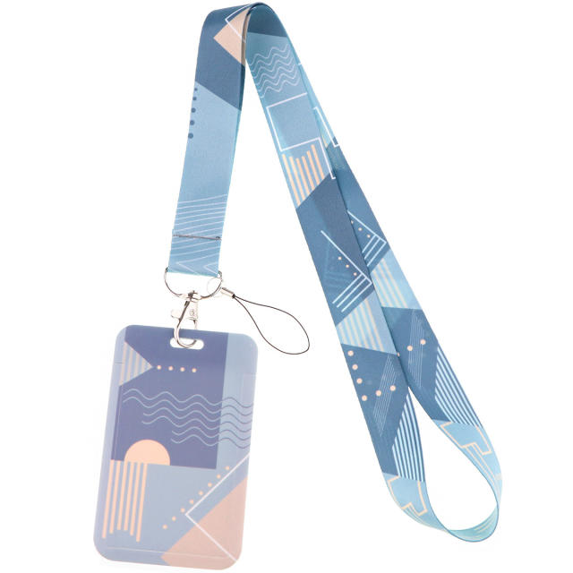 To be loved concise series lanyard keychain with card holder