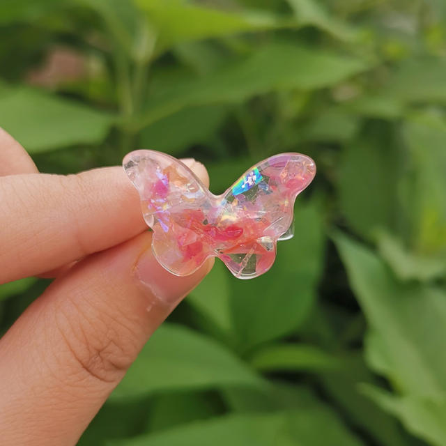 Resin butterfly lovely finger ring