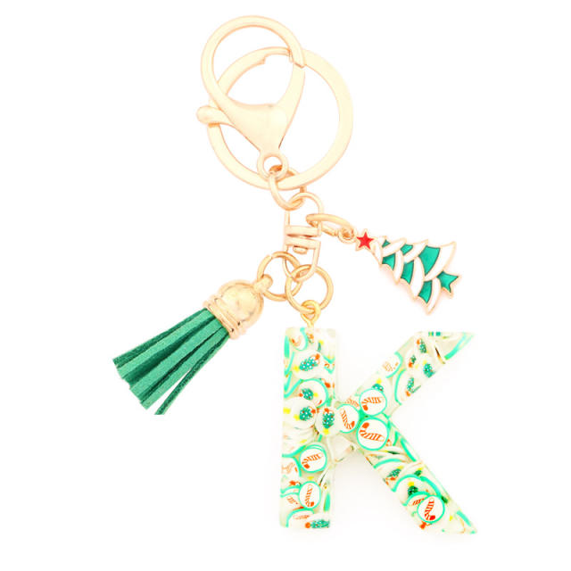 Initial letter keychain