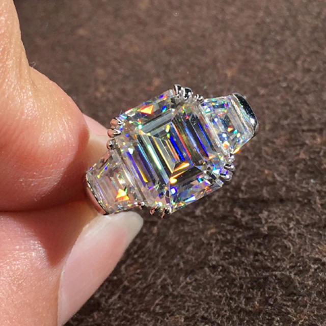 Princess cut diamond wedding rings