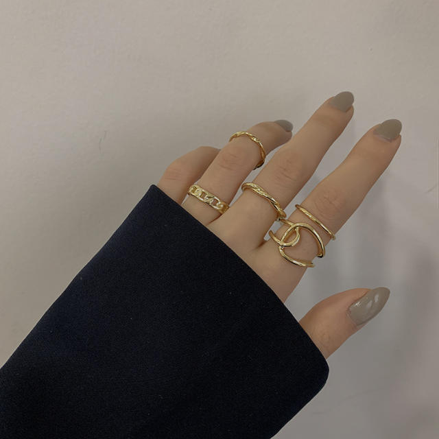 5pcs pop finger ring set