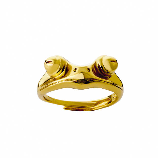 Frog open finger ring