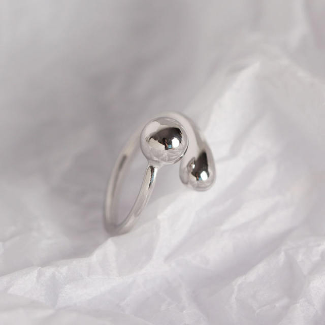 S925 simple open ring