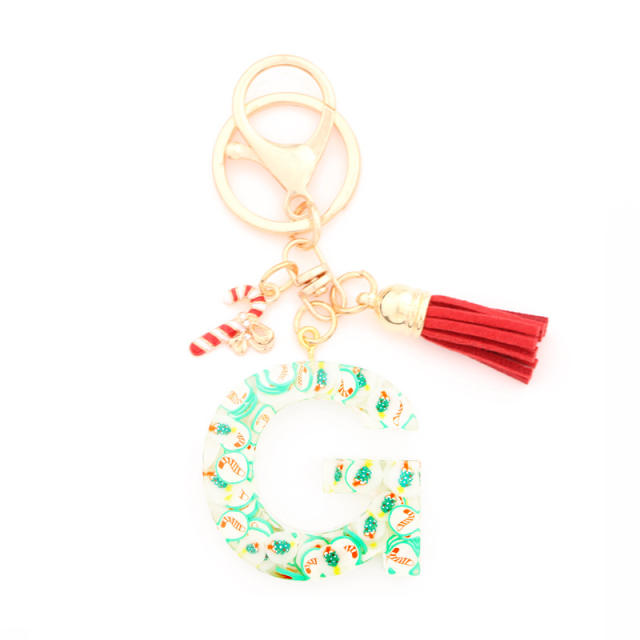 Initial letter keychain