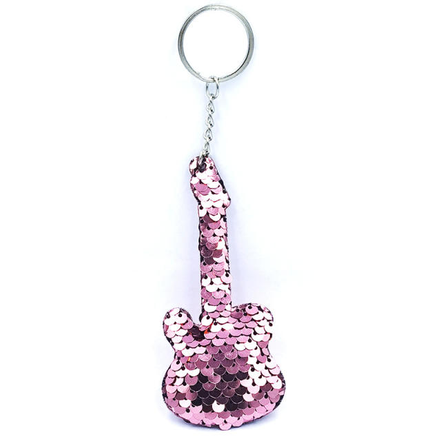 Sequins animal plant keychain