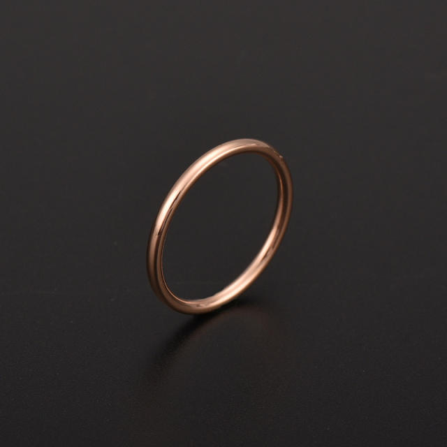 Simple stainless steel couple finger ring