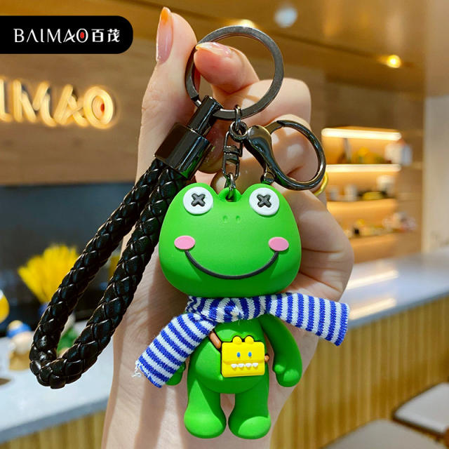 Cute frog cartoon keychain