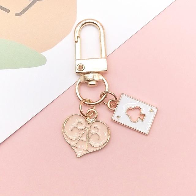 Cute metal keychain