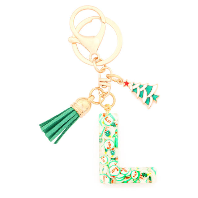 Initial letter keychain