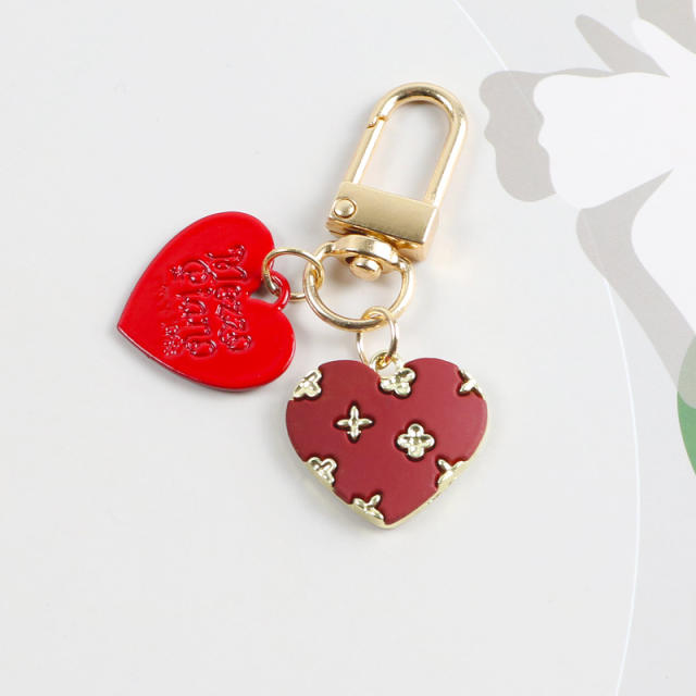 Vintage heart keychain