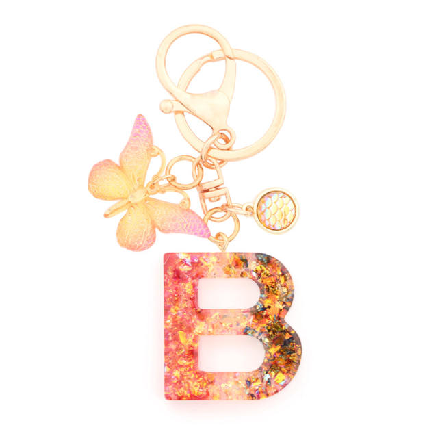 Initial letter keychain