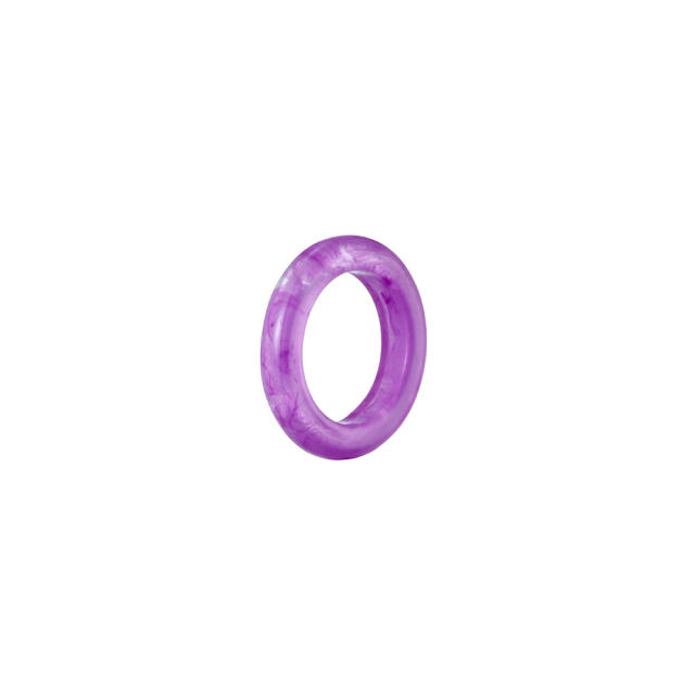 Round design resin finger ring