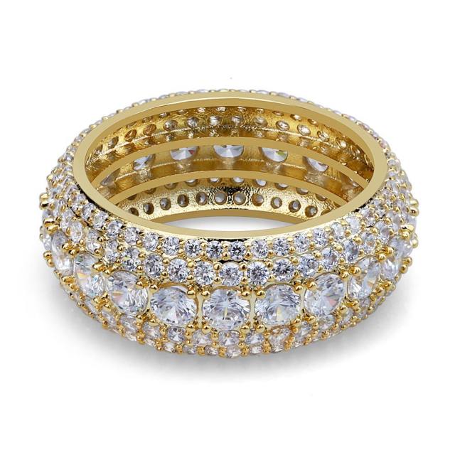 Fashion full zircon hippe ring