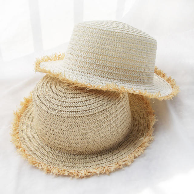 Straw boater hat