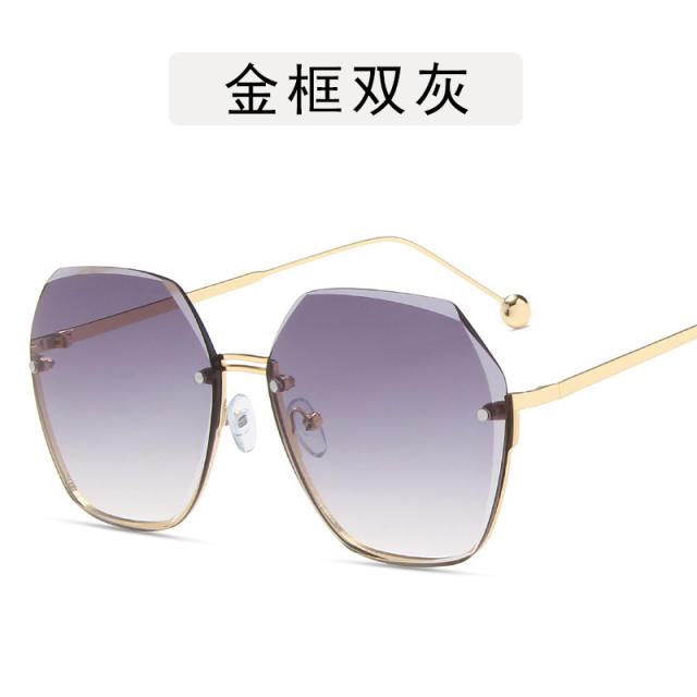 INS elegant rimless sunglasses for women