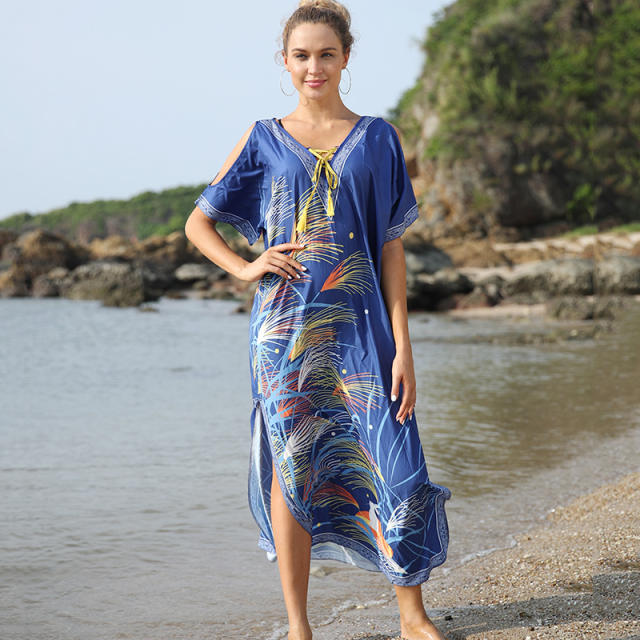 Printing beach dress