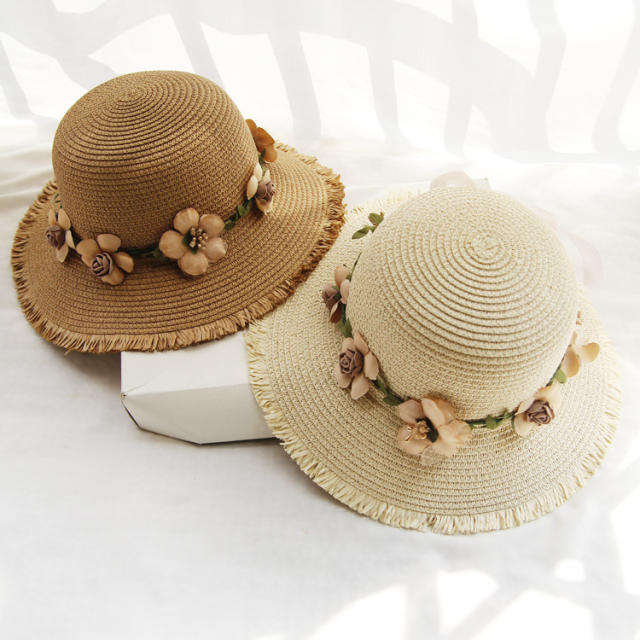 Summer straw beach hat